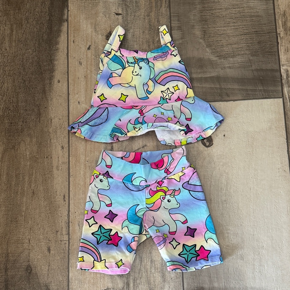 Wild Rich kids unicorn two piece set